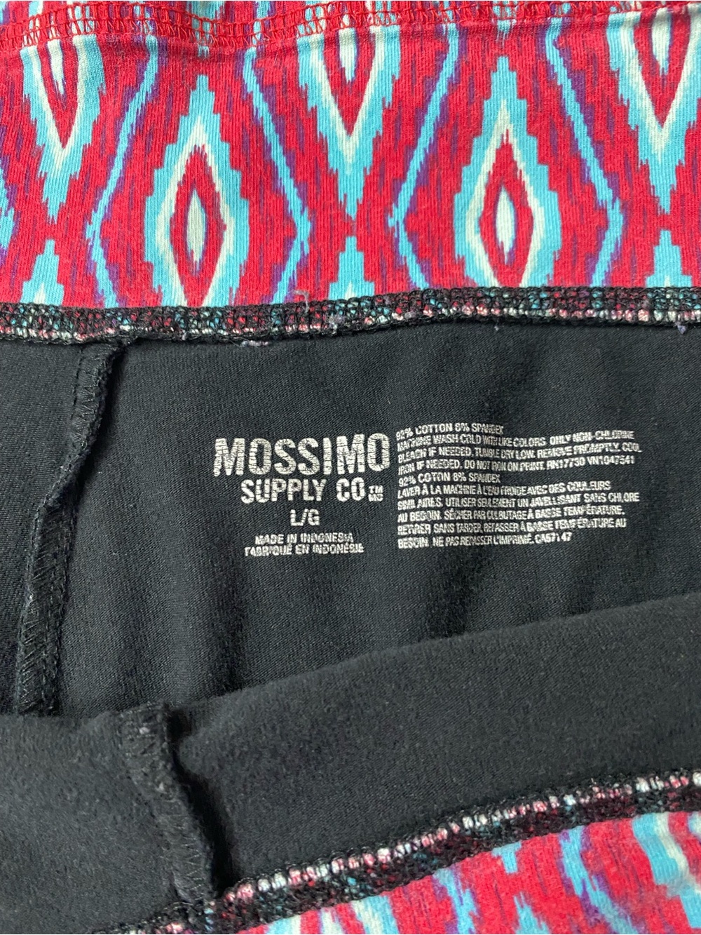 Y2K Mossimo Geometric Waist Yoga Pants - Flare Leg - Size L - Picture 7 of 8